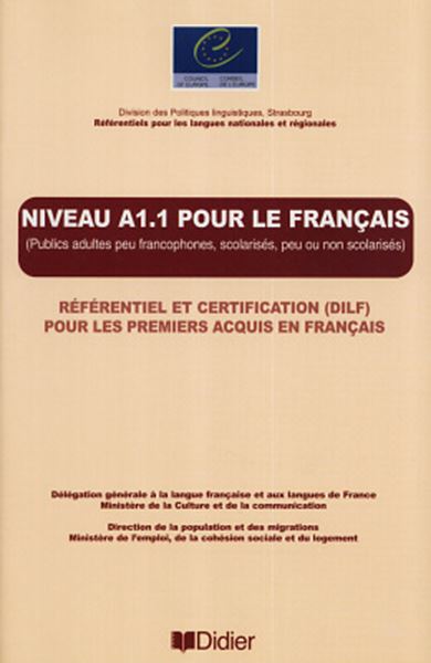 Picture of NIVEAU A1.1 POUR LE FRANCAIS - DILF