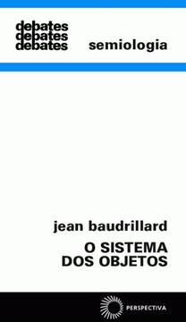 Imagem de SISTEMA DOS OBJETOS, O 