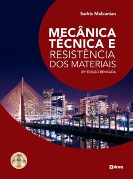 Picture of MECANICA TECNICA E RESISTENCIA DOS MATERIAIS - 20ª ED