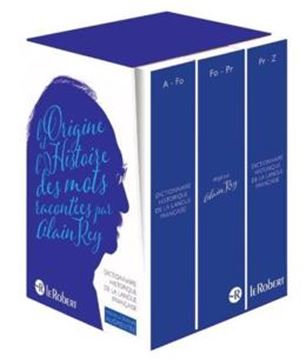 Imagem de DICTIONNAIRE HISTORIQUE DE LA LANGUE FRANCAISE - COFFRET 3 VOLUMES - NOUVELLE EDITION AUGMENTEE