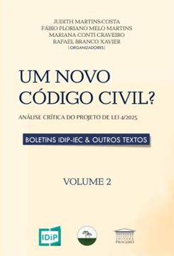 Imagem de UM NOVO CODIGO CIVIL? ANALISE CRITICA DO PROJETO DE LEI 4/2025 - VOLUME 2